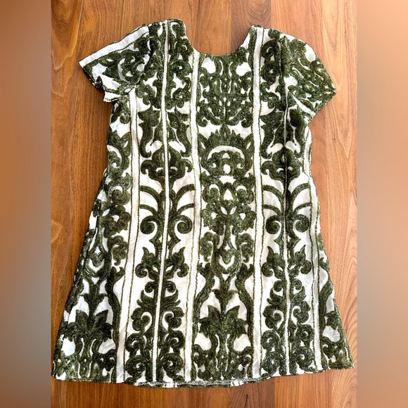 Show Me Your Mumu Short Sleeve Green Sequin Mini Dress - Picture 1 of 11